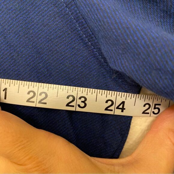 Tailorbyrd Collection navy blue Long sleeve button down shirt 100% cotton-XL - Picture 6 of 7